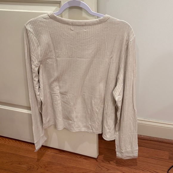 Banana Republic Oatmeal Heather Drop Needle Top/NWT/XL - Picture 12 of 12
